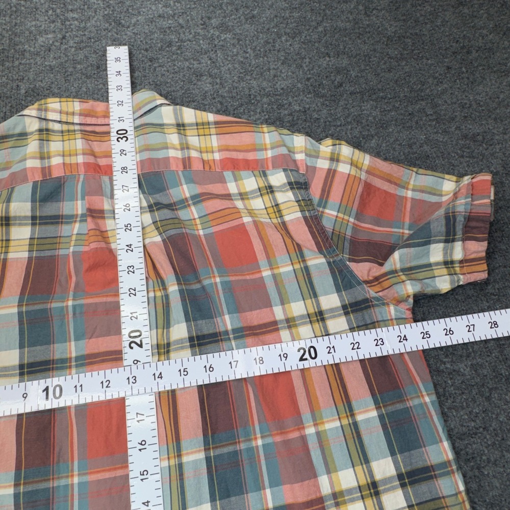 Vintage Polo Jeans Company Shirt Mens XL Red Plaid Short Sleeve Button Down 90s - Picture 4 of 9